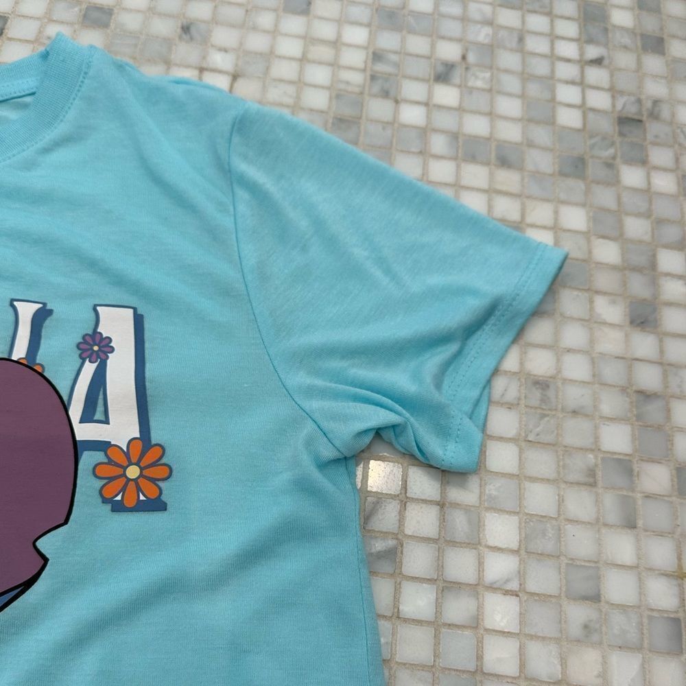 Disney Ohana Blue Girls Tshirt - Picture 5 of 8